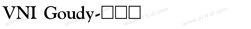 VNI Goudy字体转换